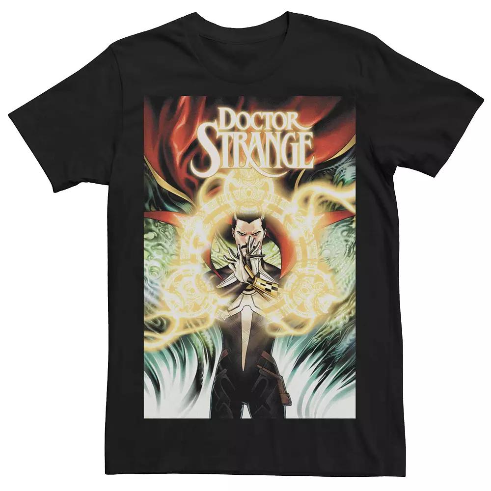 Men's Marvel Doctor Strange Magic Comic Cover Tee, Size: Large, Black Product Image