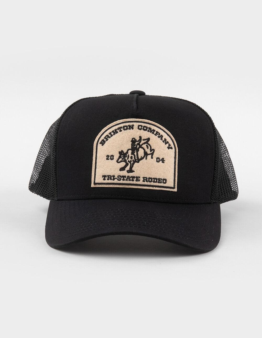 BRIXTON Danford NetPlus® Trucker Hat - BLACK COMBO Product Image