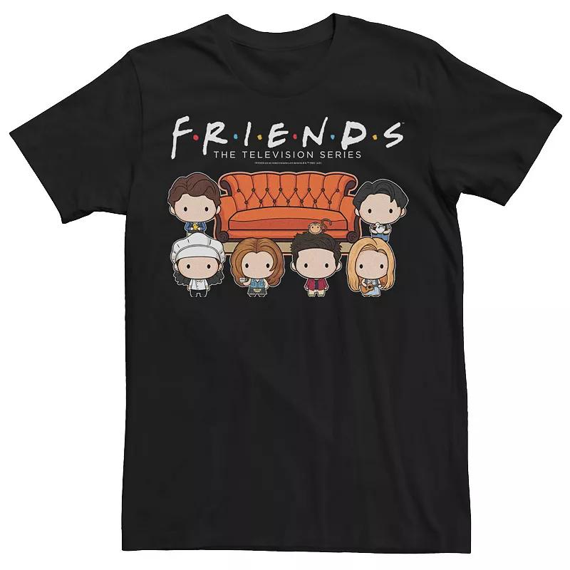 Men's Friends Group Chibi Art Tee,  Product Image