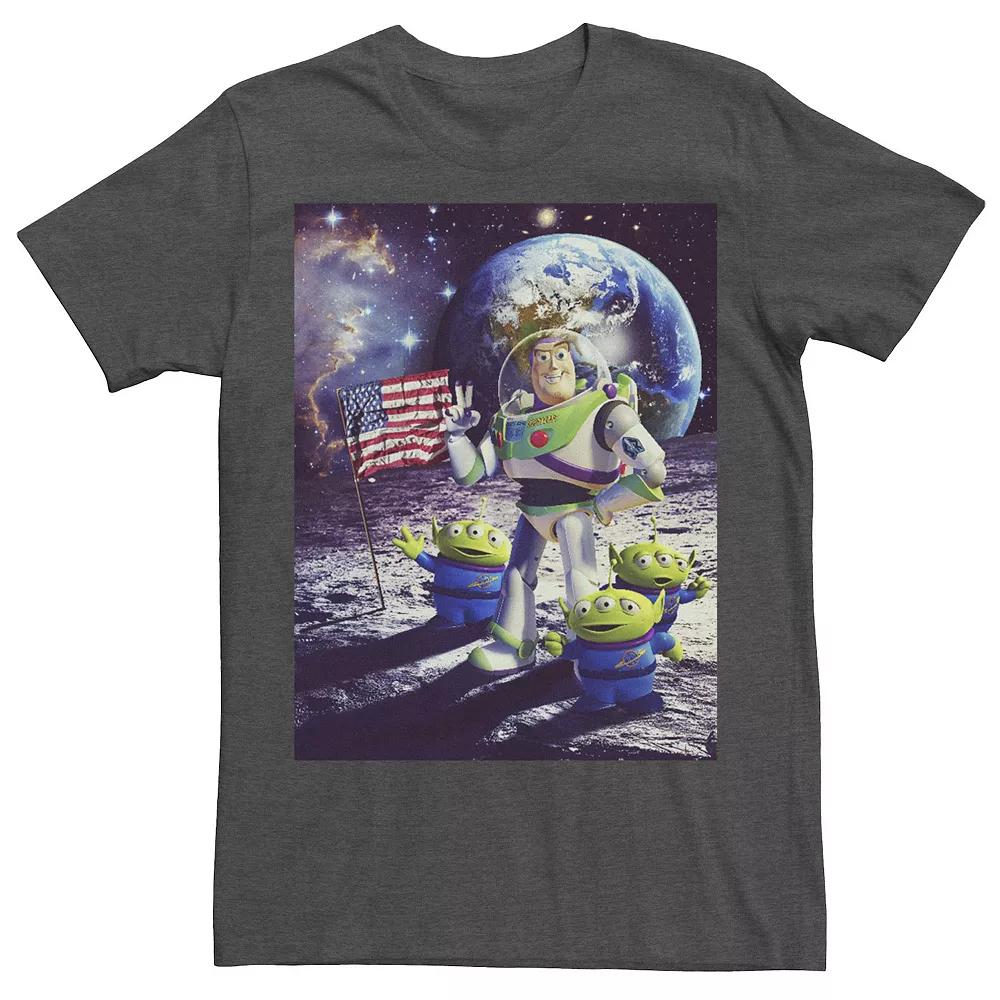 Big & Tall Disney / Pixar Toy Story Buzz and Aliens On The Moon Photo Tee, Men's,  Product Image