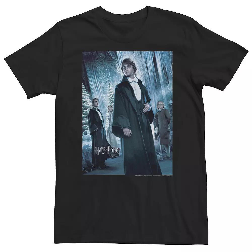 Big & Tall Harry Potter Goblet Of Fire Yule Ball Character Poster Tee, Men's, Size: 3XL, Black Product Image