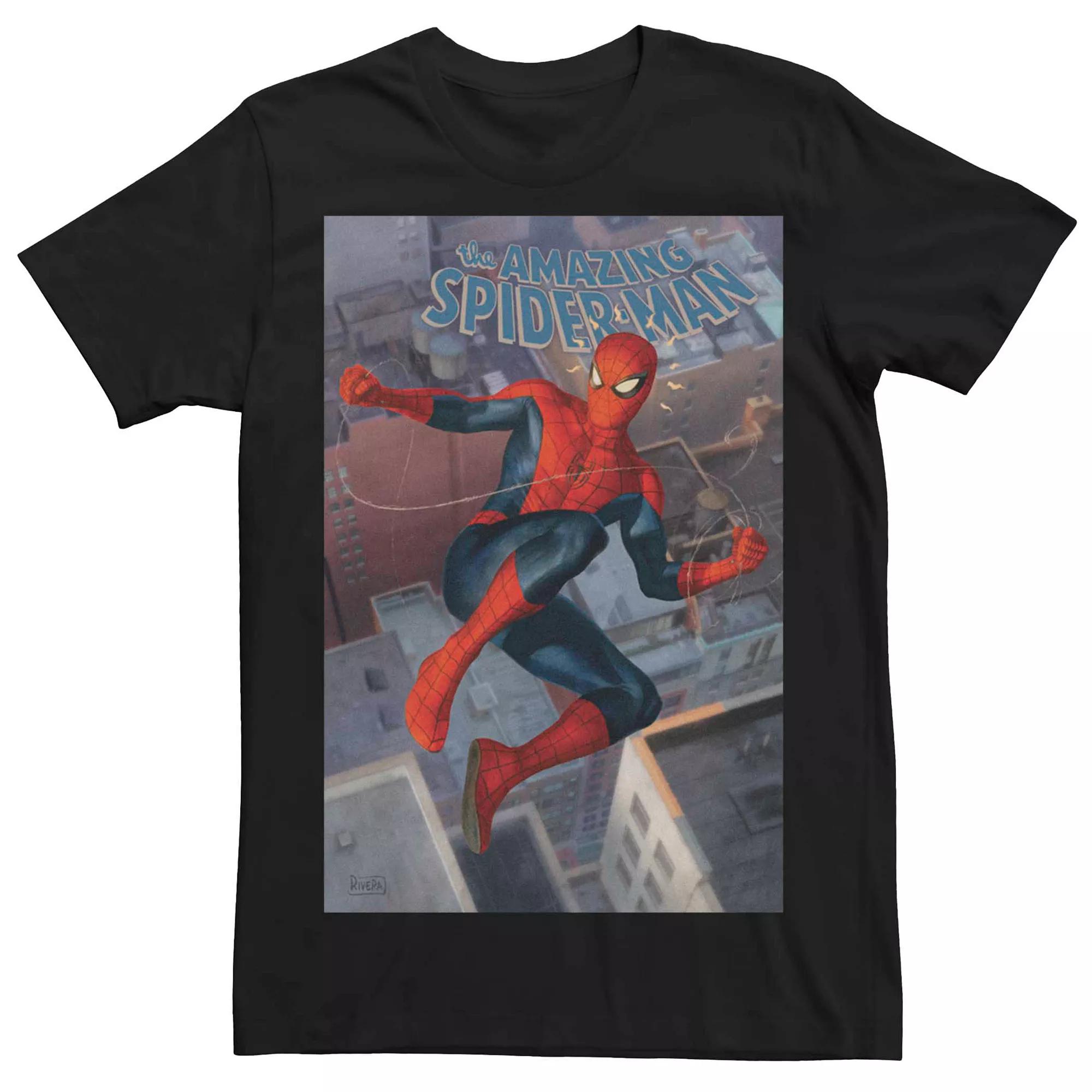 Men's Marvel The Amazing Spider-Man Sense Jump Tee, Size: Medium, Black Product Image