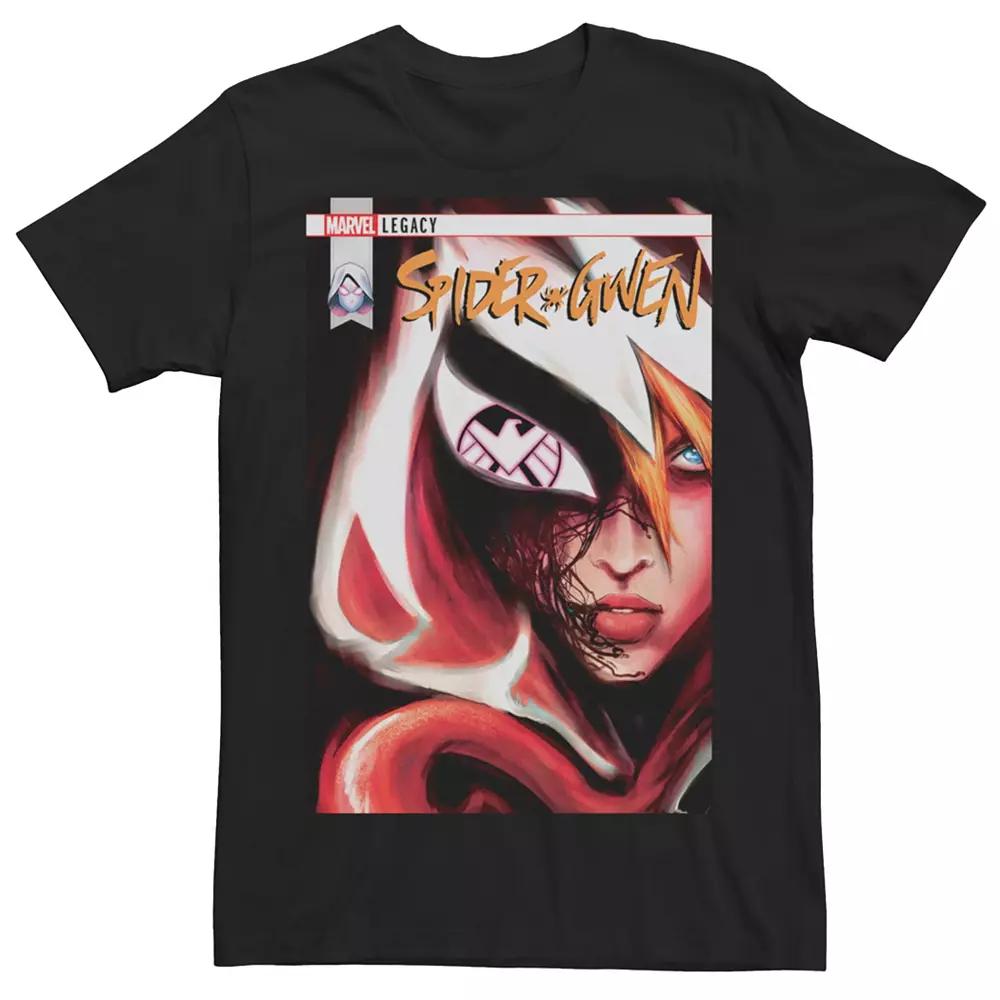 Men's Spider-Gwen Tee, Size: XXL, Black Product Image
