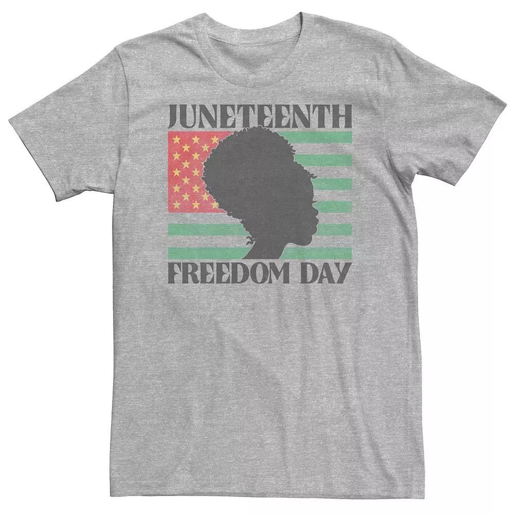 Big & Tall Americana Juneteenth Freedom Day Flag Silhouette Tee, Men's,  Product Image