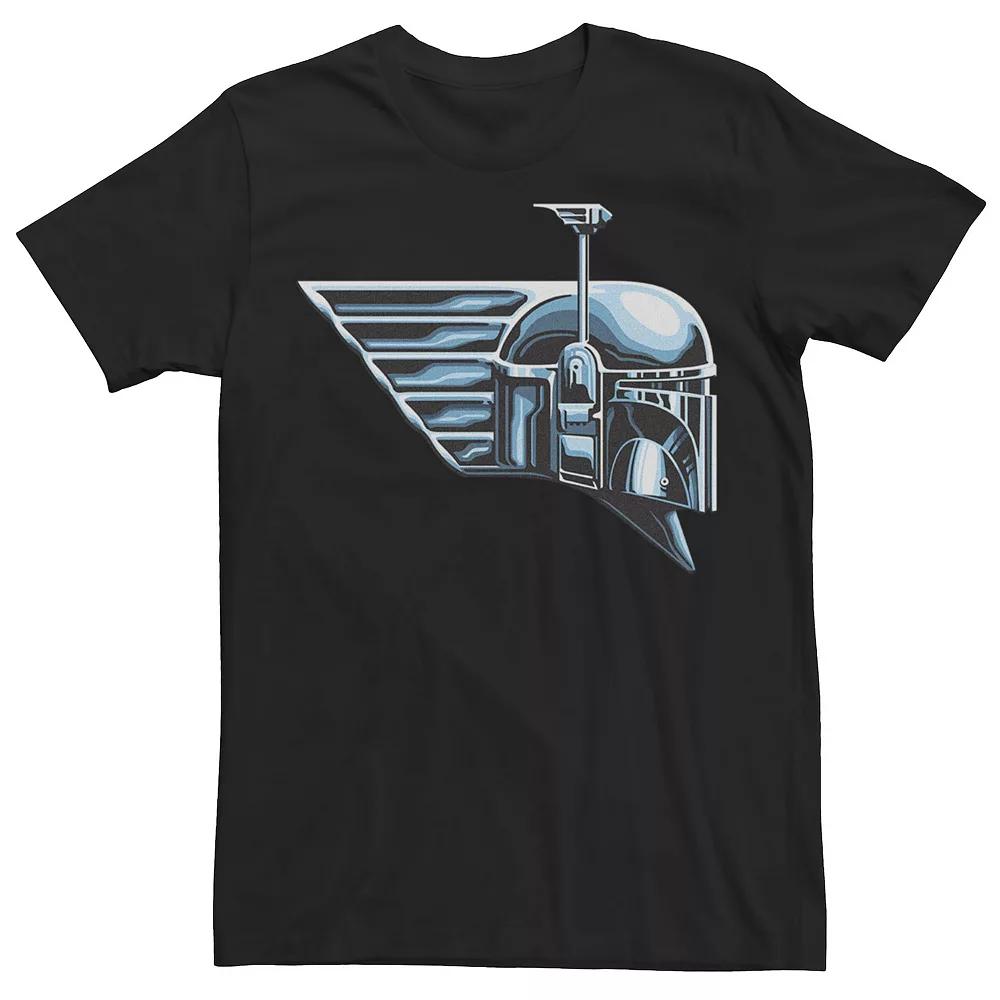 Men's Star Wars The Book Of Boba Fett Chrome Helemt Logo Tee,  Product Image