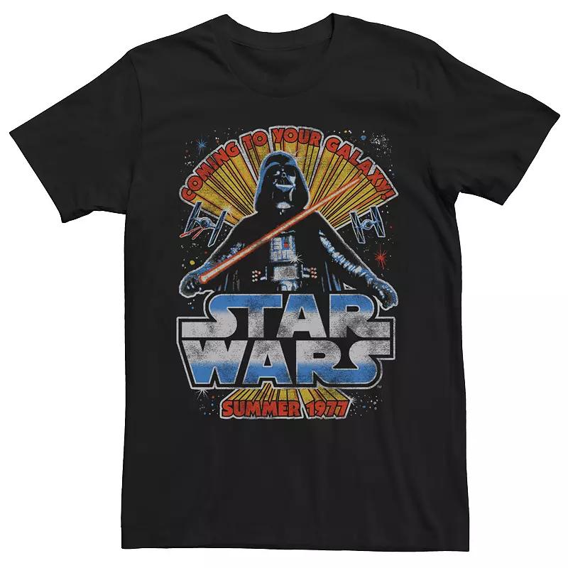 Men's Star Wars Darth Vader Coming To Your Galaxy Retro Tee,  Product Image