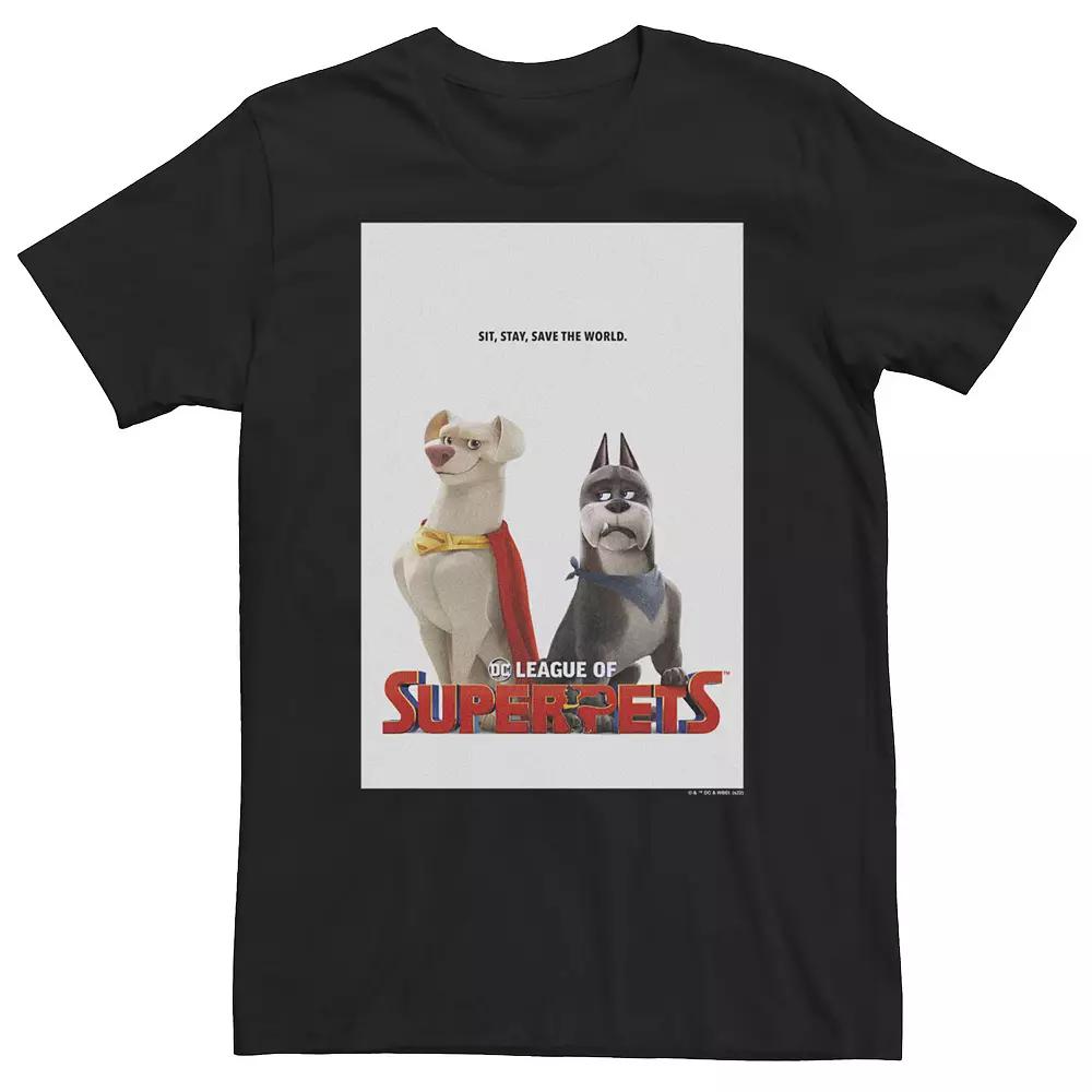 Big & Tall DC Comics Super Pets Krypto And Ace Poster Tee, Men's,  Product Image