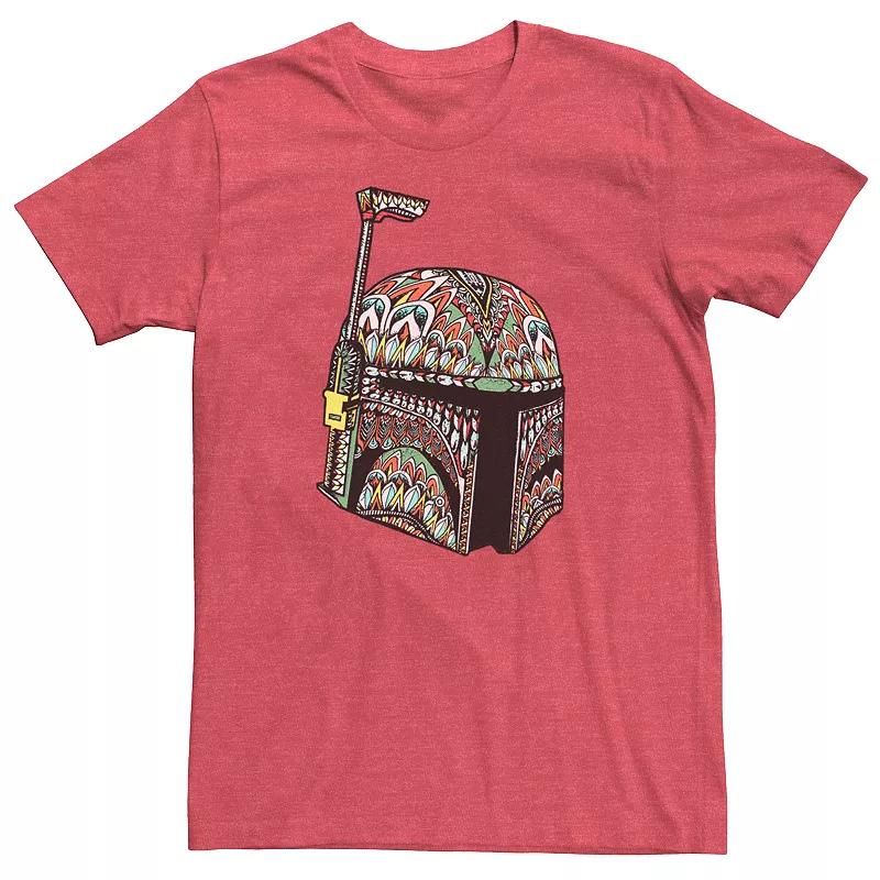 Men's Star Wars Boba Fett Colorful Pattern Fill Tee,  Product Image
