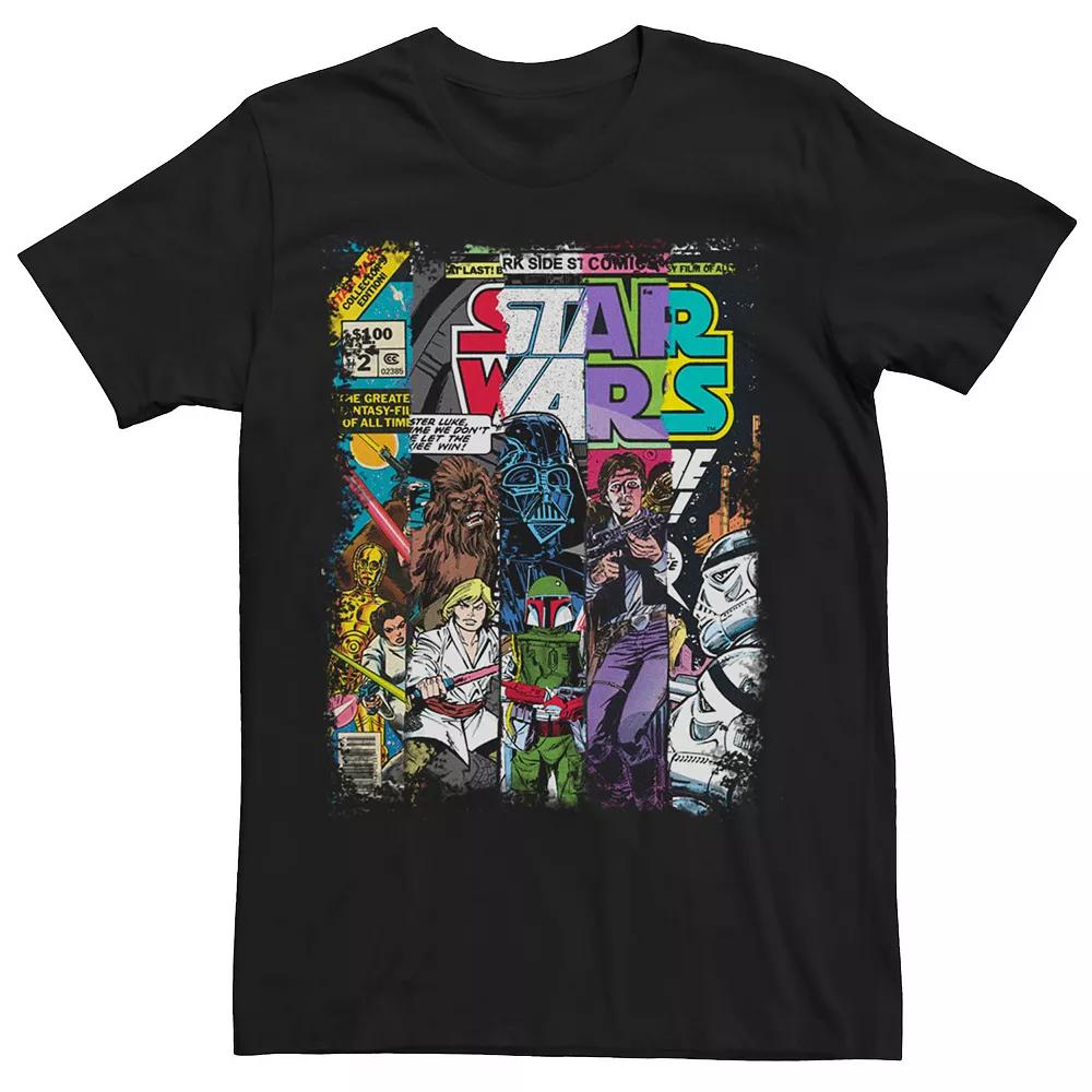 Big & Tall Star Wars Characters Comic Book Covers Tee, Men's,  Product Image
