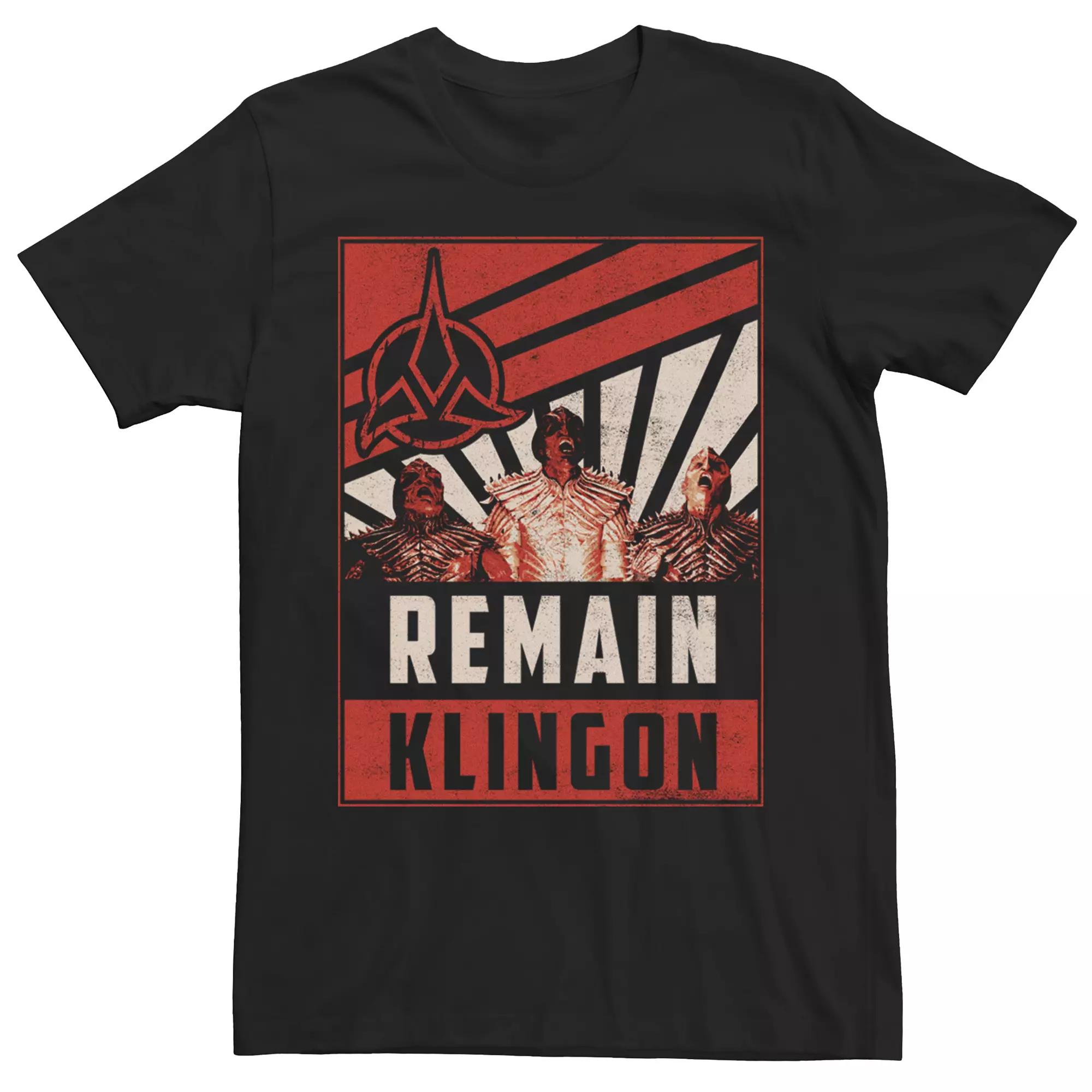 Men's Star Trek Discovery Remain Klingon Black Graphic Tee,  Product Image
