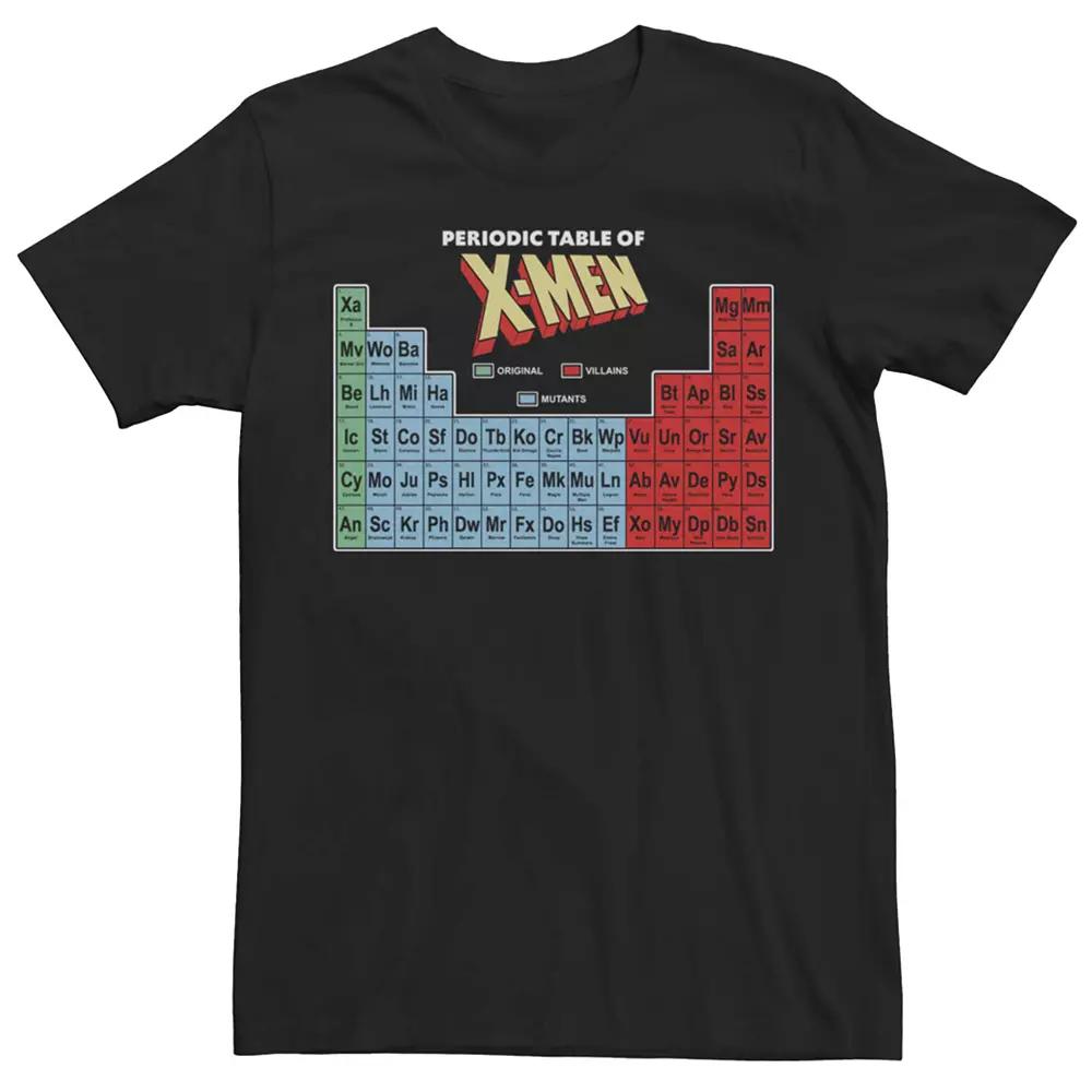 Men's Marvel Periodic Table Of X-Men Element Hero Villains Tee,  Product Image