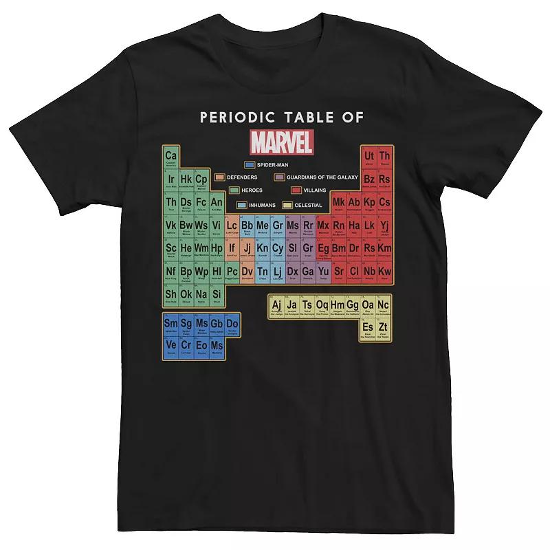 Men's Marvel Ultimate Periodic Table Of Elements Tee,  Product Image