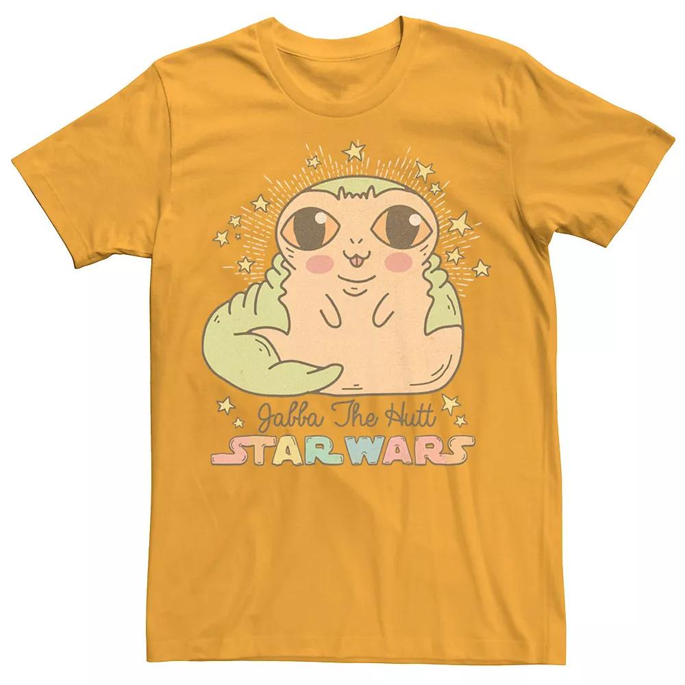Men's Star Wars Cute Cartoon Jabba The Hutt Tee, Size: 3XL, Gold Product Image