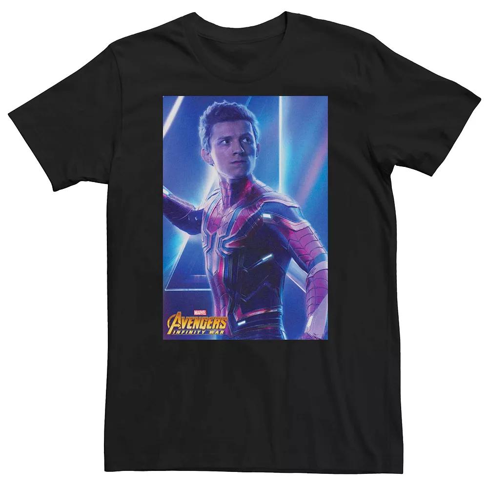 Men's Marvel "Avengers: Infinity War" Spider-Man Poster Tee,  Product Image