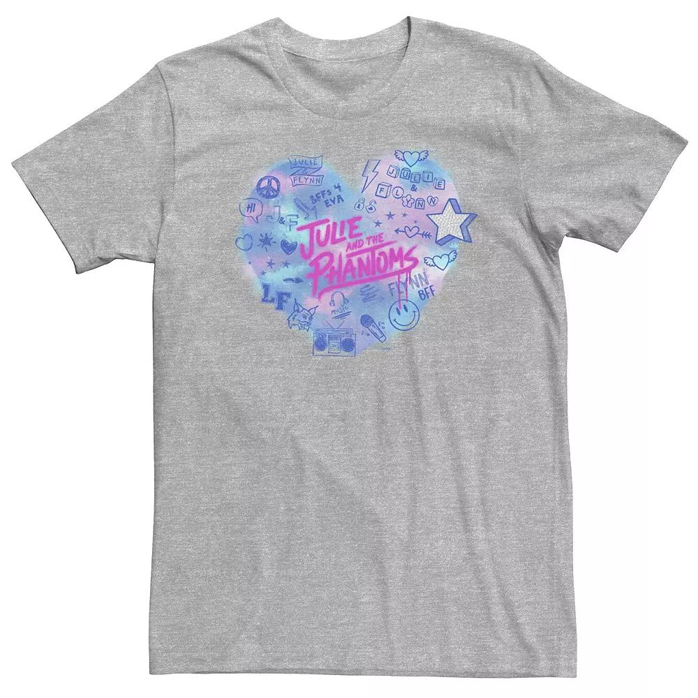 Big & Tall Julie And The Phantoms Airbrush Heart Logo Tee, Men's,  Product Image
