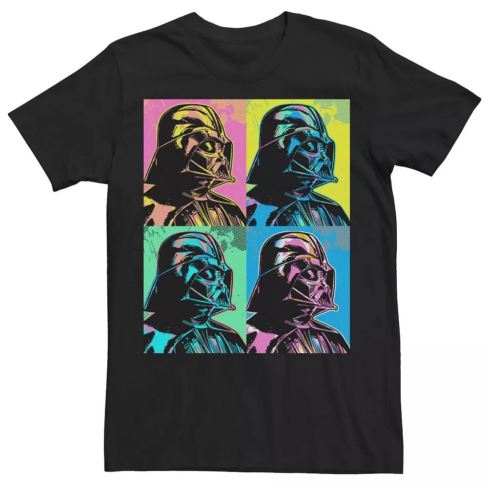 Men's Star Wars Darth Vader Colorful Portrait Panel Box Tee,  Product Image