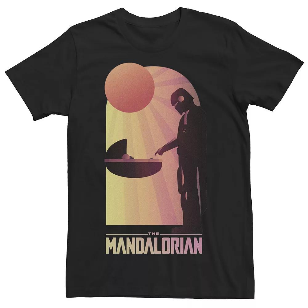 Men's Star Wars The Mandalorian The Child Sunset Meeting Tee,  Product Image