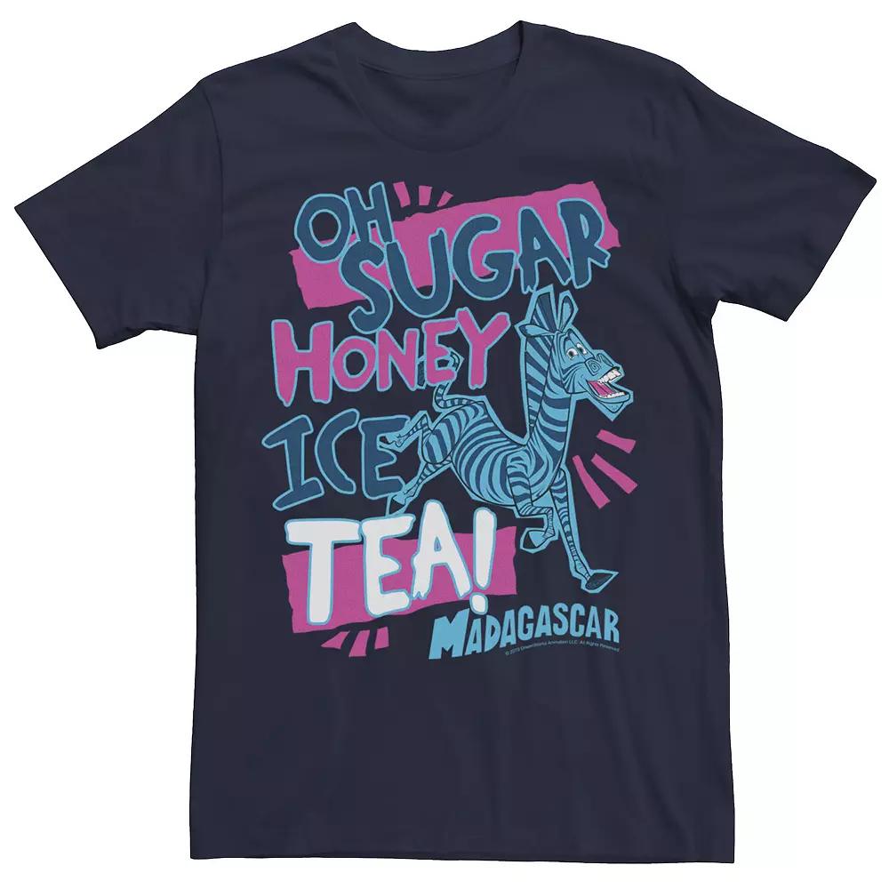 Men's Madagascar Martin Sugar Honey Ice Tea Text Poster Graphic Tee,  Product Image