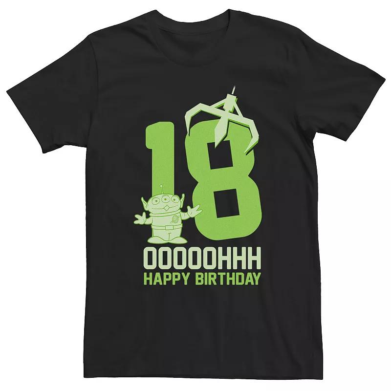 Big & Tall Disney / Pixar Toy Story Aliens OOOOH Happy 18th Birthday Tee, Men's, Size: 5XL, Black Product Image