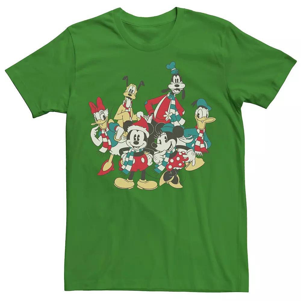 Men's Mickey Classic Holiday Group Christmas Group Shot Tee,  Product Image