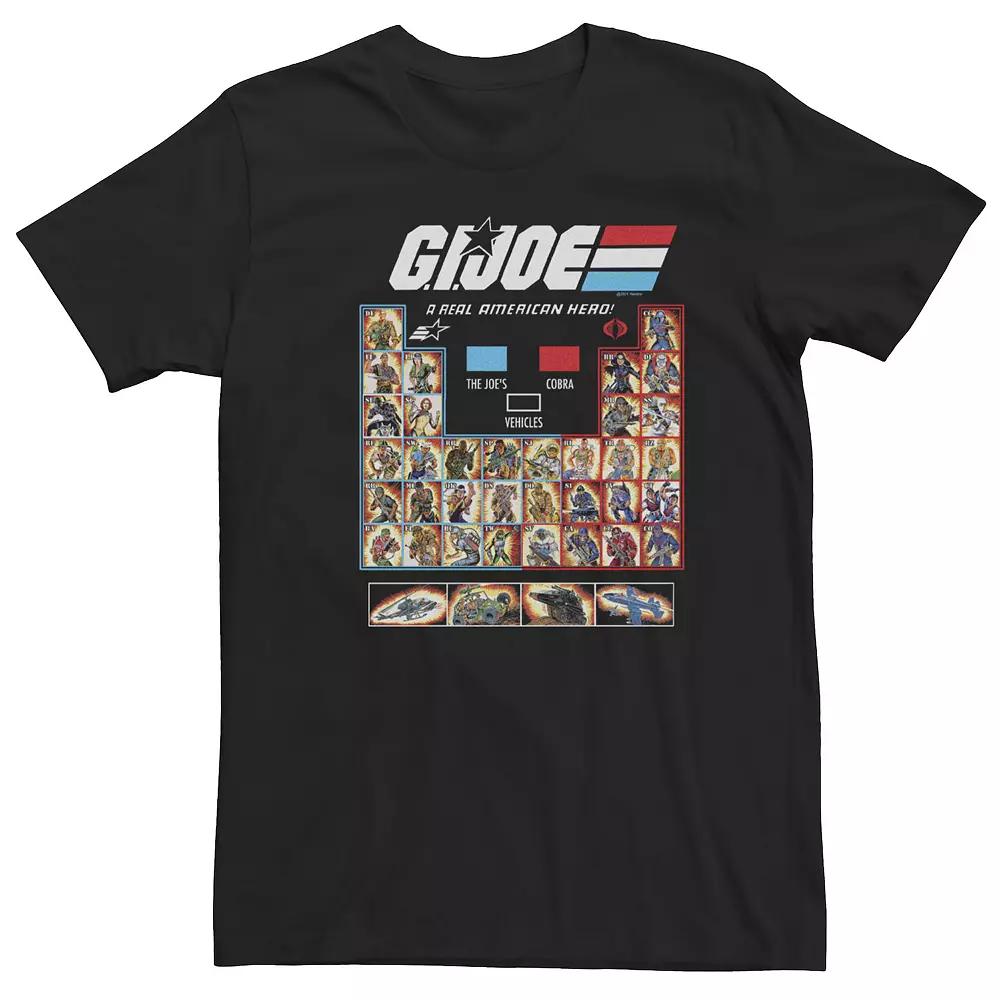 Big & Tall G.I. Joe Group Shot Periodic Roll Call Tee, Men's,  Product Image