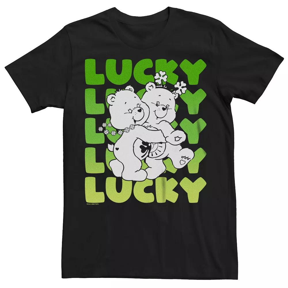 Big & Tall Care Bears Lucky Text Tee, Men's,  Product Image