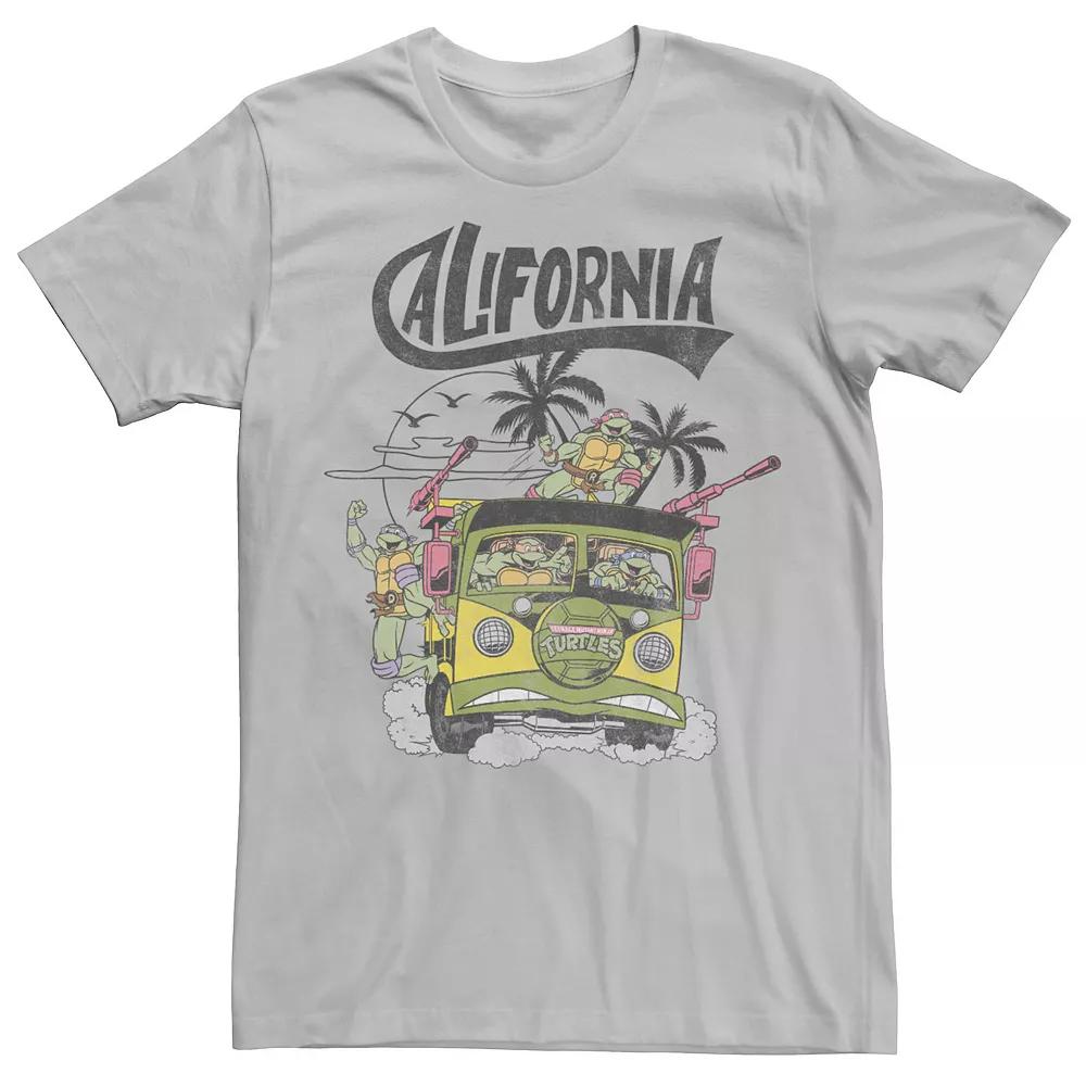 Men's Ninja Turtles California Bus Color Pop Short Sleeve Tee,  Product Image