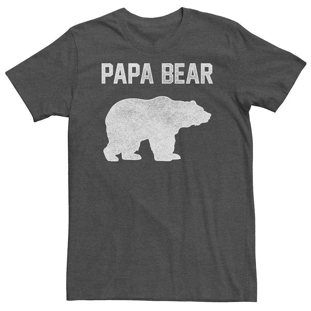 Big & Tall Fifth Sun Bear Papa Text Tee, Men's,  Product Image