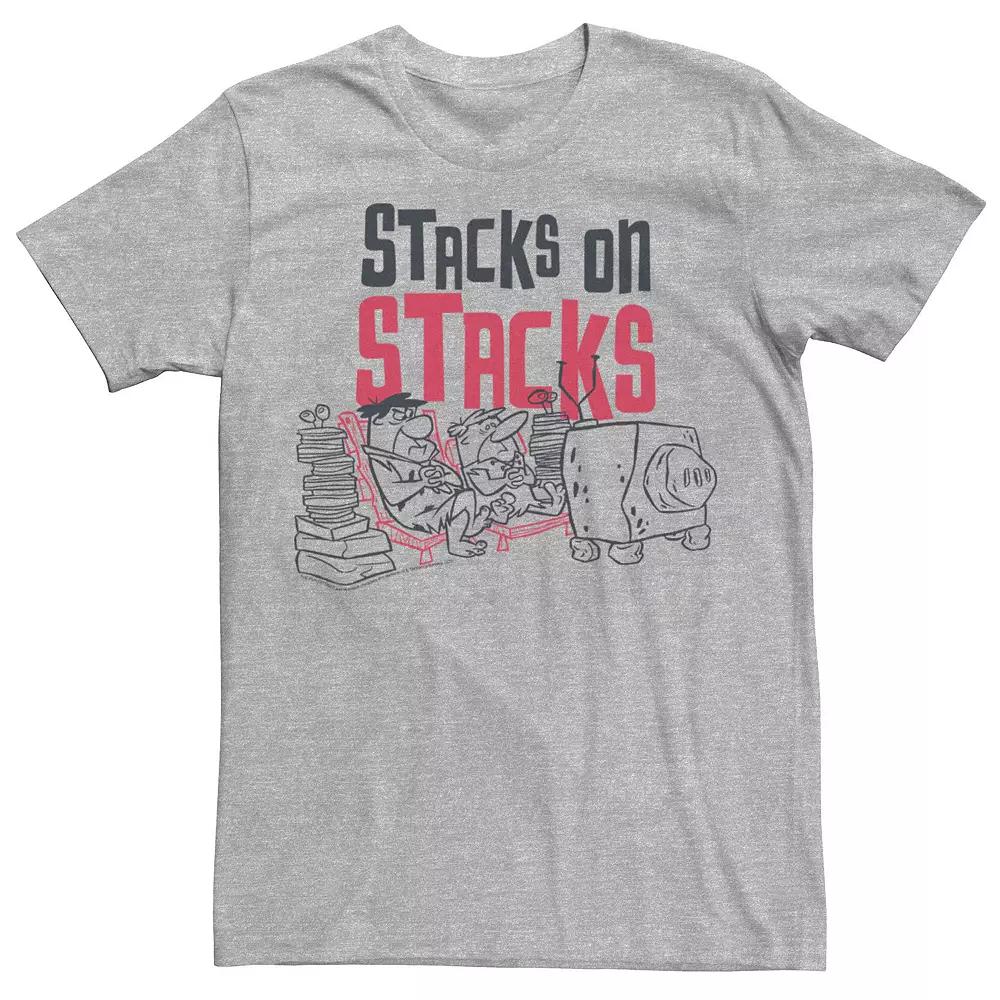 Men's The Flintstones Fred & Barney Stacks On Stacks Tee,  Product Image