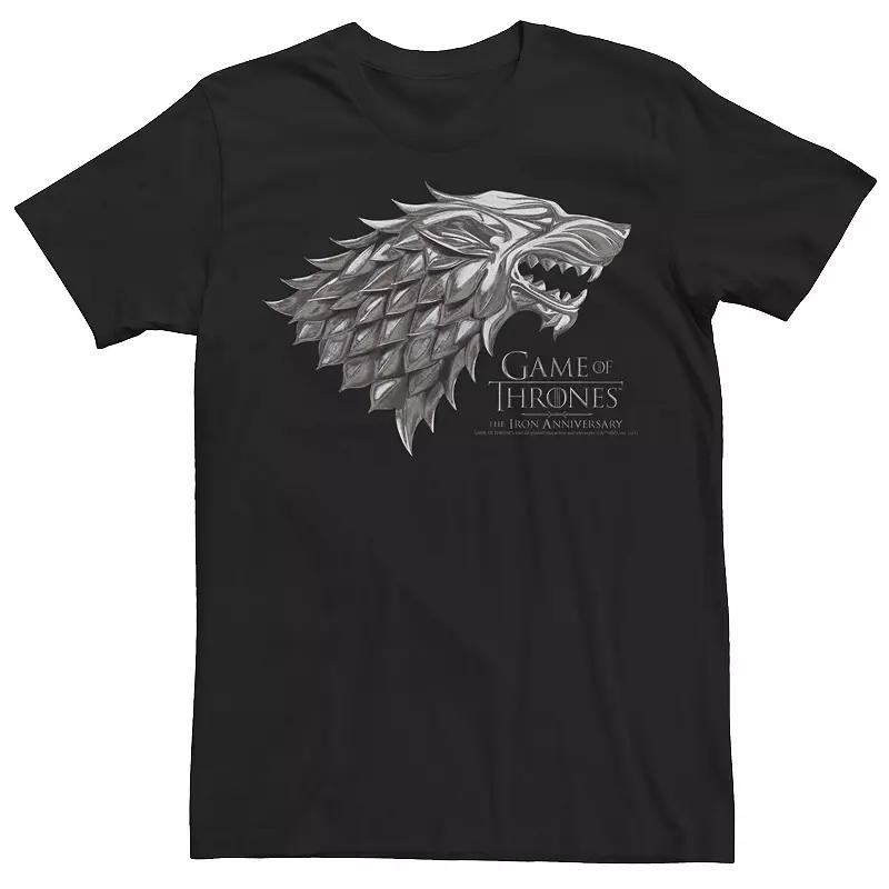 Men's Game Of Thrones Iron Wolf Logo Tee,  Product Image