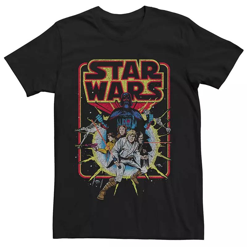 Men's Star Wars Old School Comic-Style Tee,  Product Image