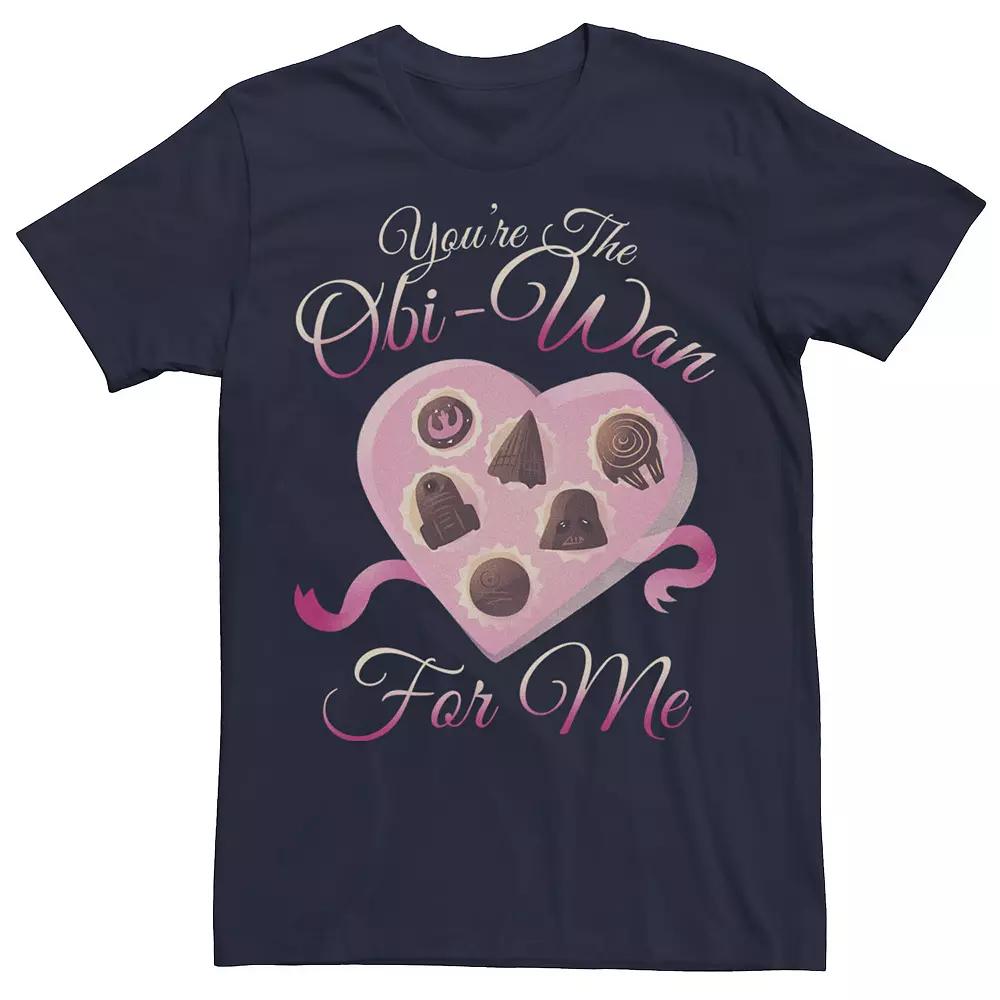Men's Star Wars Valentine's Day "You're The Obi-Wan For Me" Heart Box Tee,  Product Image