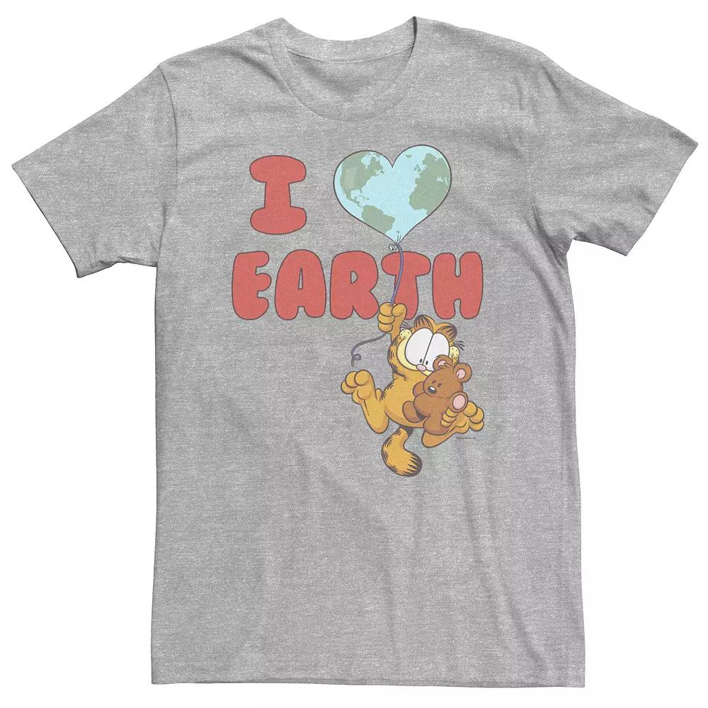 Big & Tall Garfield I Heart Earth Balloon Tee, Men's,  Product Image