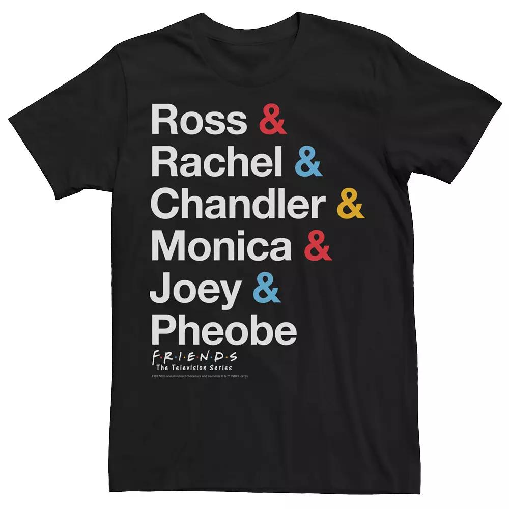 Men's Friends All The Friends Name Stack Tee,  Product Image