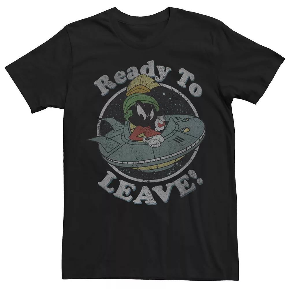 Men's Looney Tunes Marvin The Martian "Ready To Leave!" Tee,  Product Image
