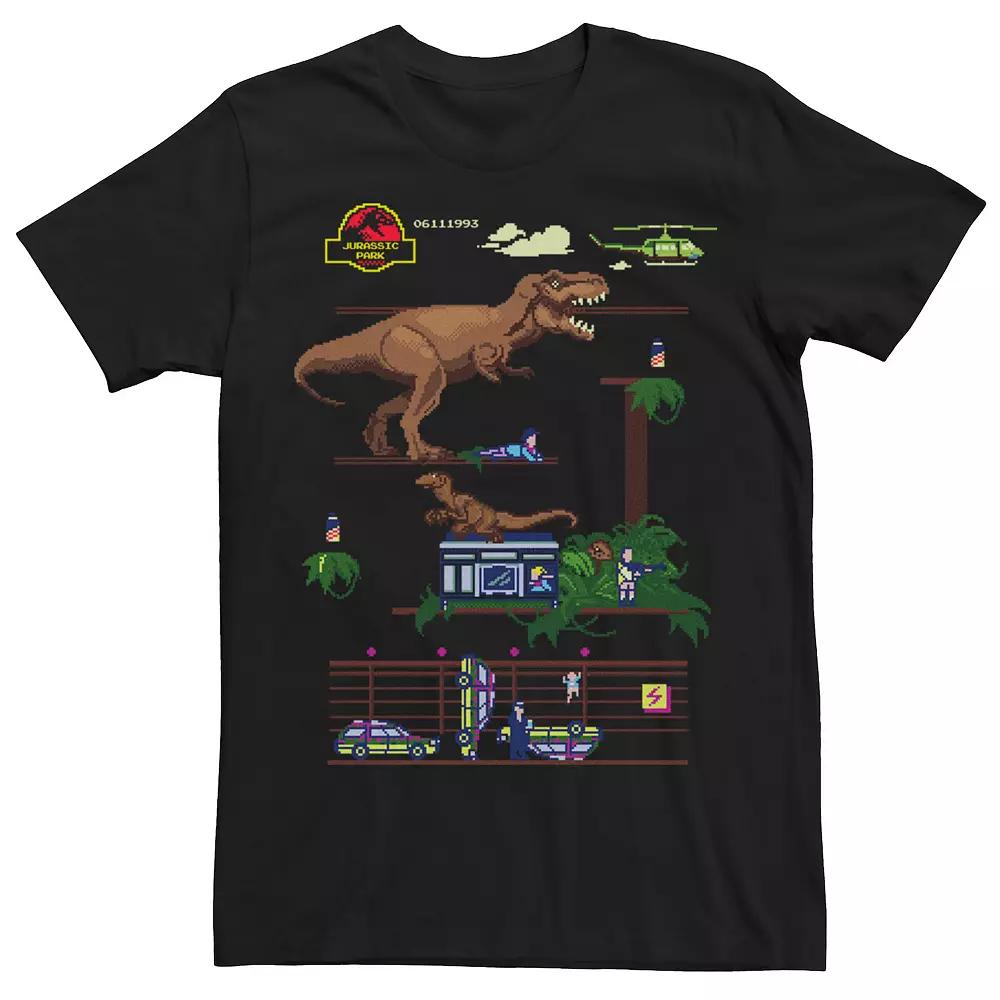 Men's Jurassic Park Digital Video Game Scene Graphic Tee,  Product Image