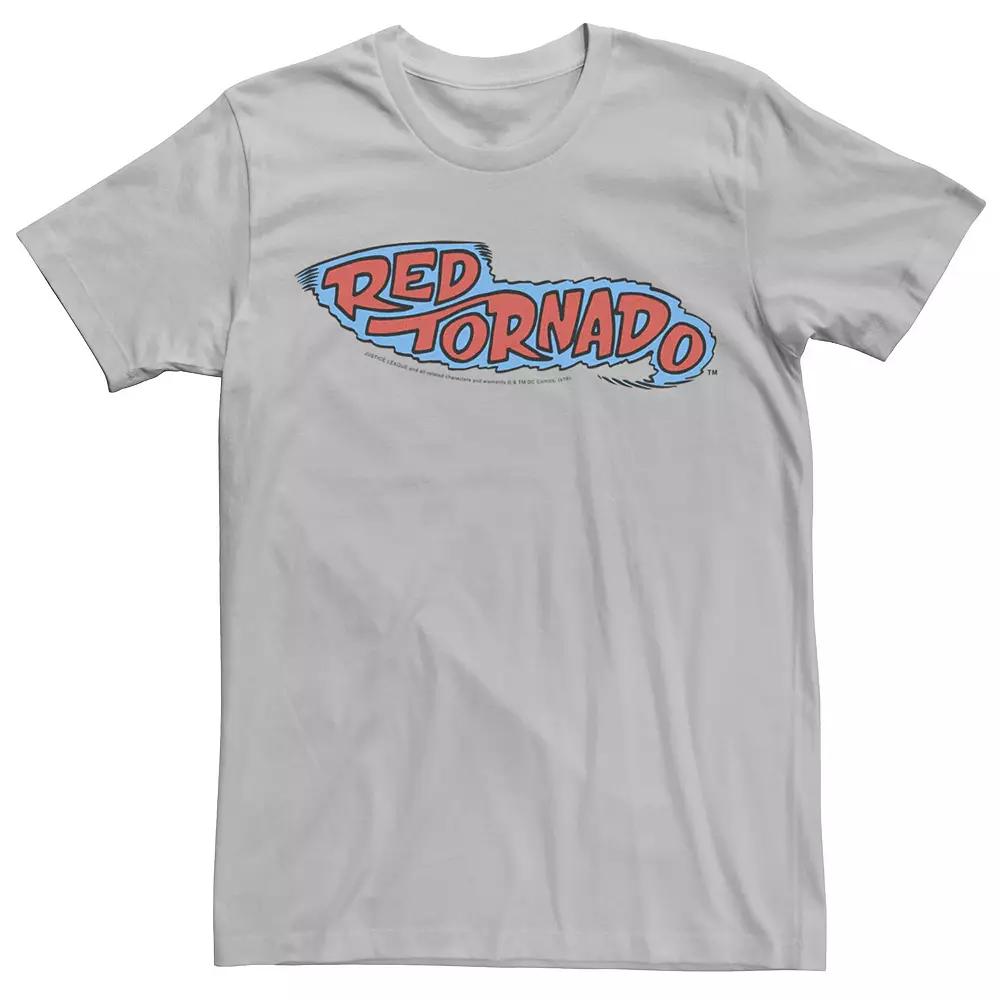 Men's DC Comics Red Tornado Text Logo Poster Tee,  Product Image