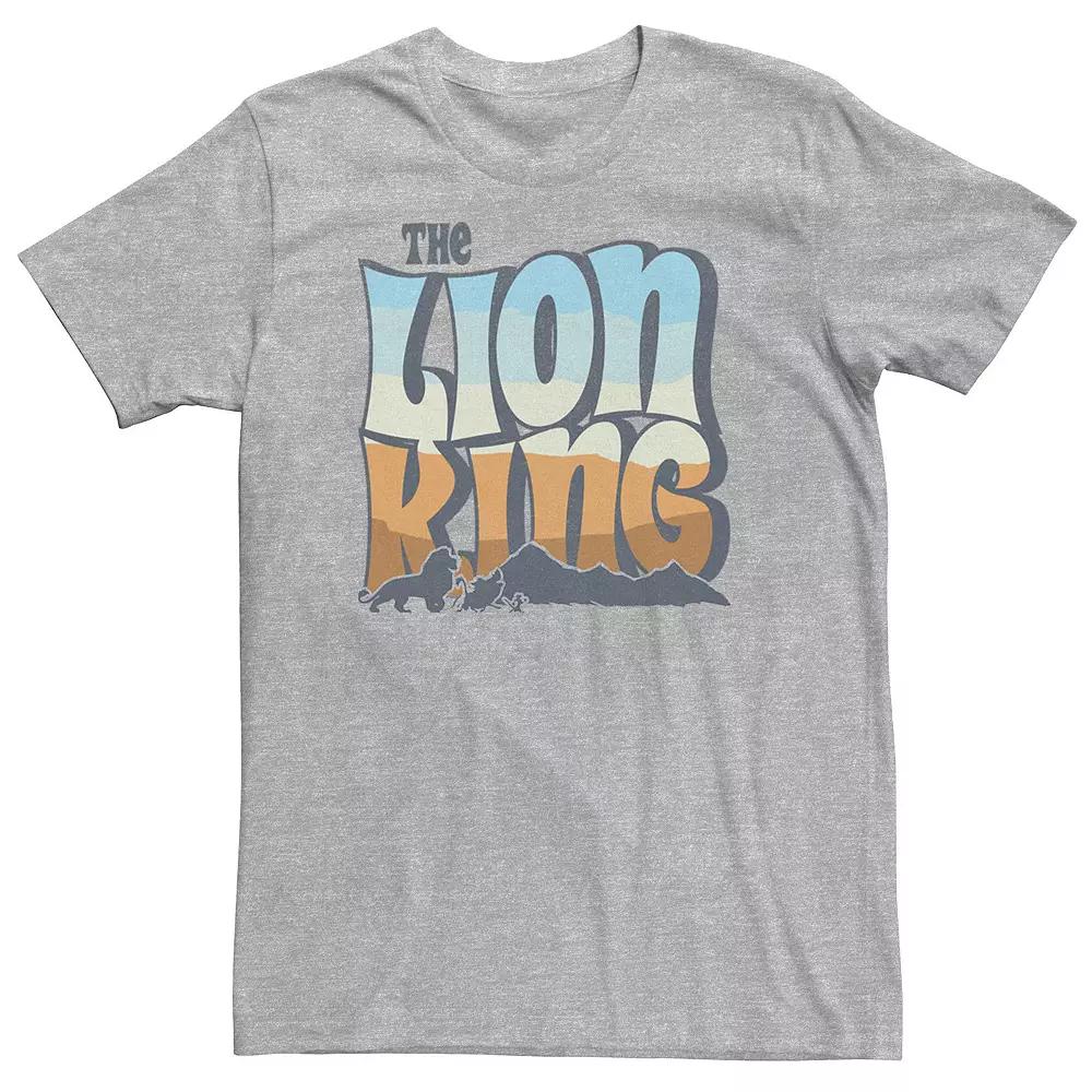 Big & Tall Disney The Lion King Color Grade Retro Logo Tee, Men's,  Product Image