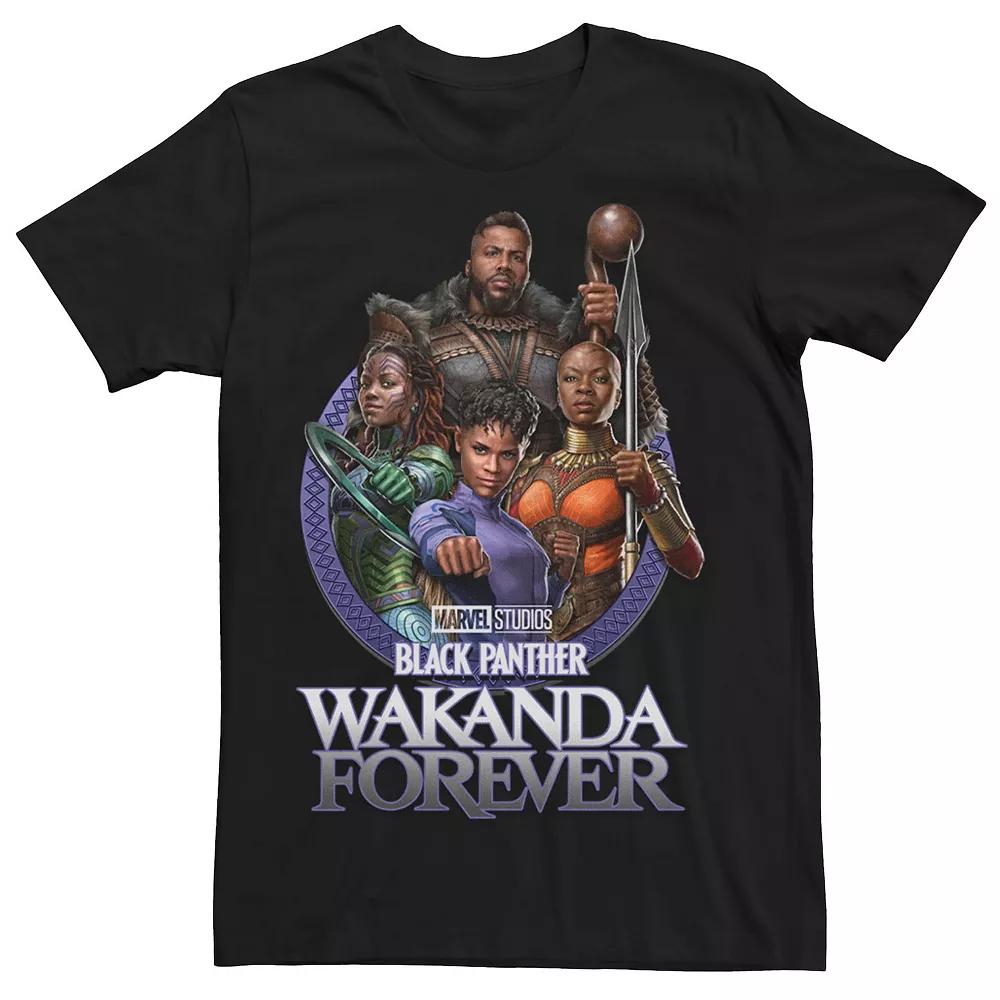 Men's Marvel Wakanda Forever Groupshot Circle Portrait Tee,  Product Image