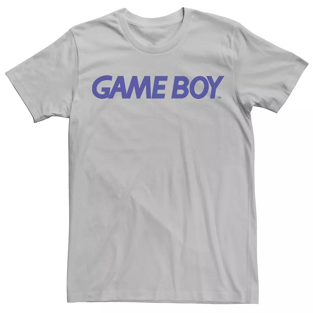 Men's Nintendo Gameboy Logo Graphic Tee, Size: XXL, Silver Product Image