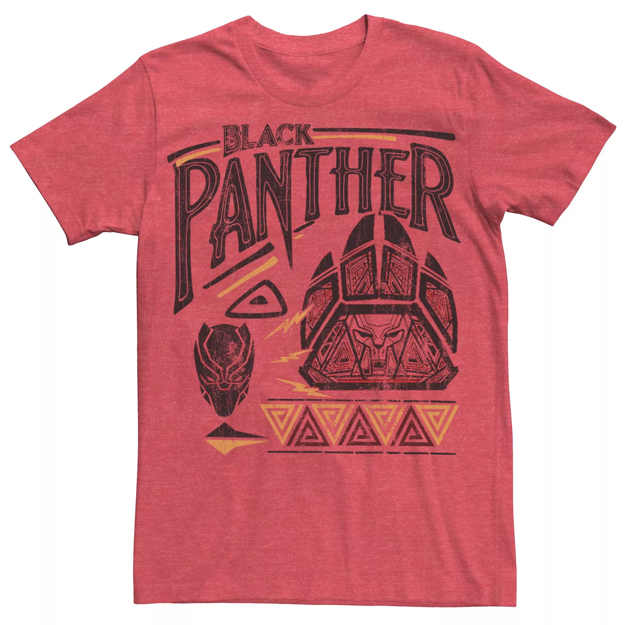 Men's Marvel Avengers Black Panther Red Paw Graphic Tee,  Product Image