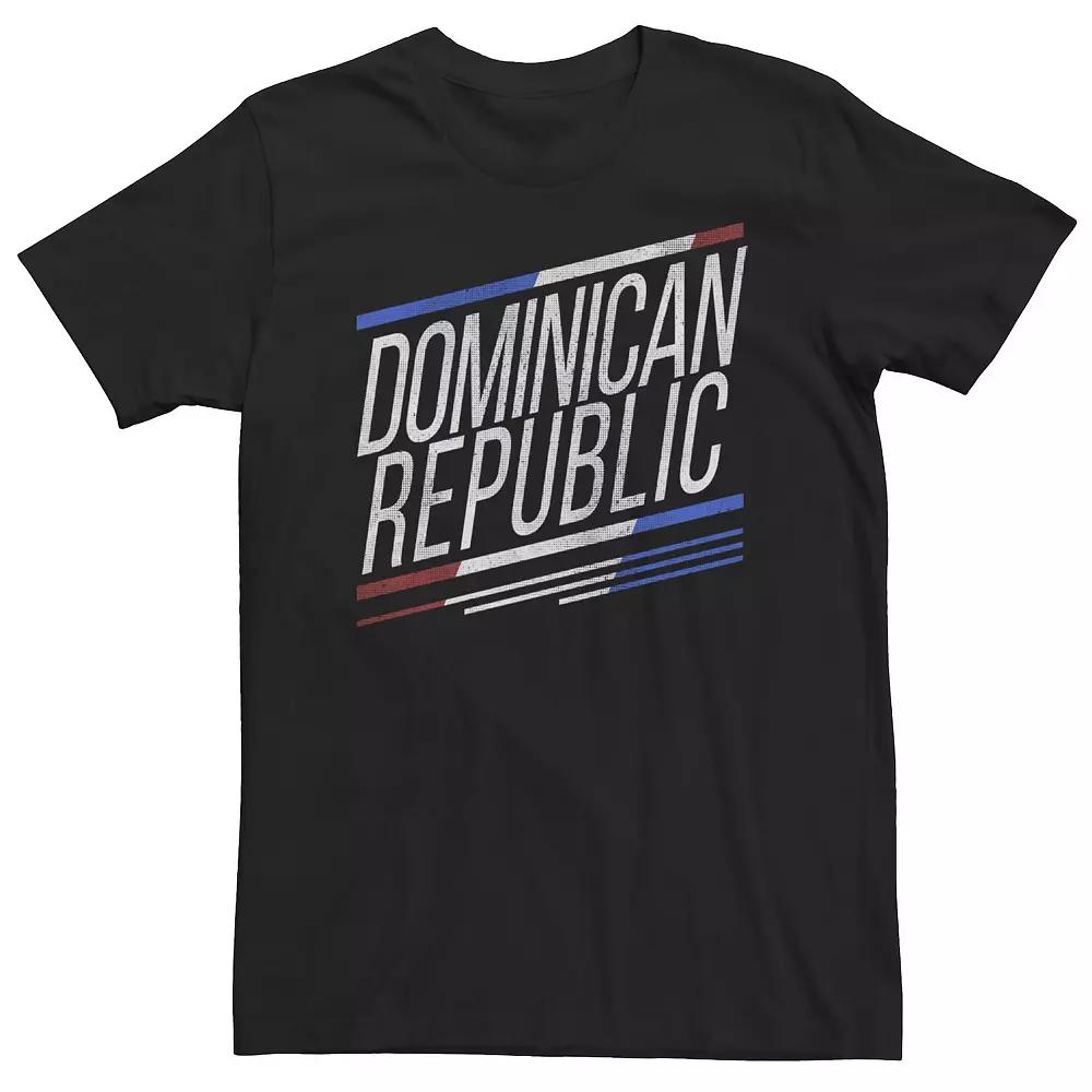 Big & Tall Fifth Sun Dominican Republic Slanted Stripe Logo Tee, Men's,  Product Image
