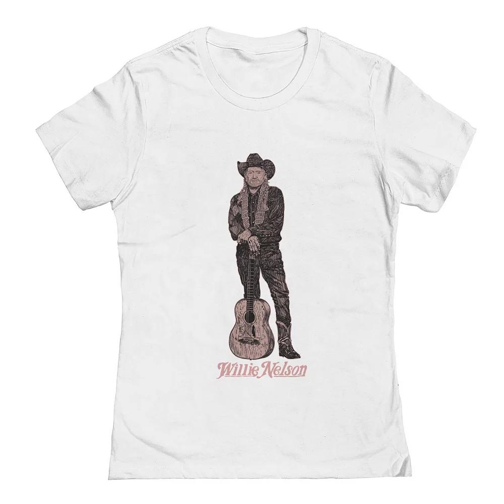 Junior's Willie Nelson Master Pose Graphic Tee, Women's,  Product Image