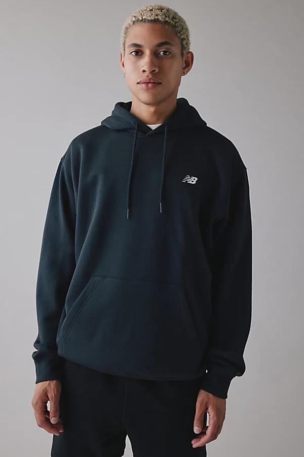 New Balance Mens New Balance Sport Essentials Fleece Hoodie - Mens White/Grey Product Image