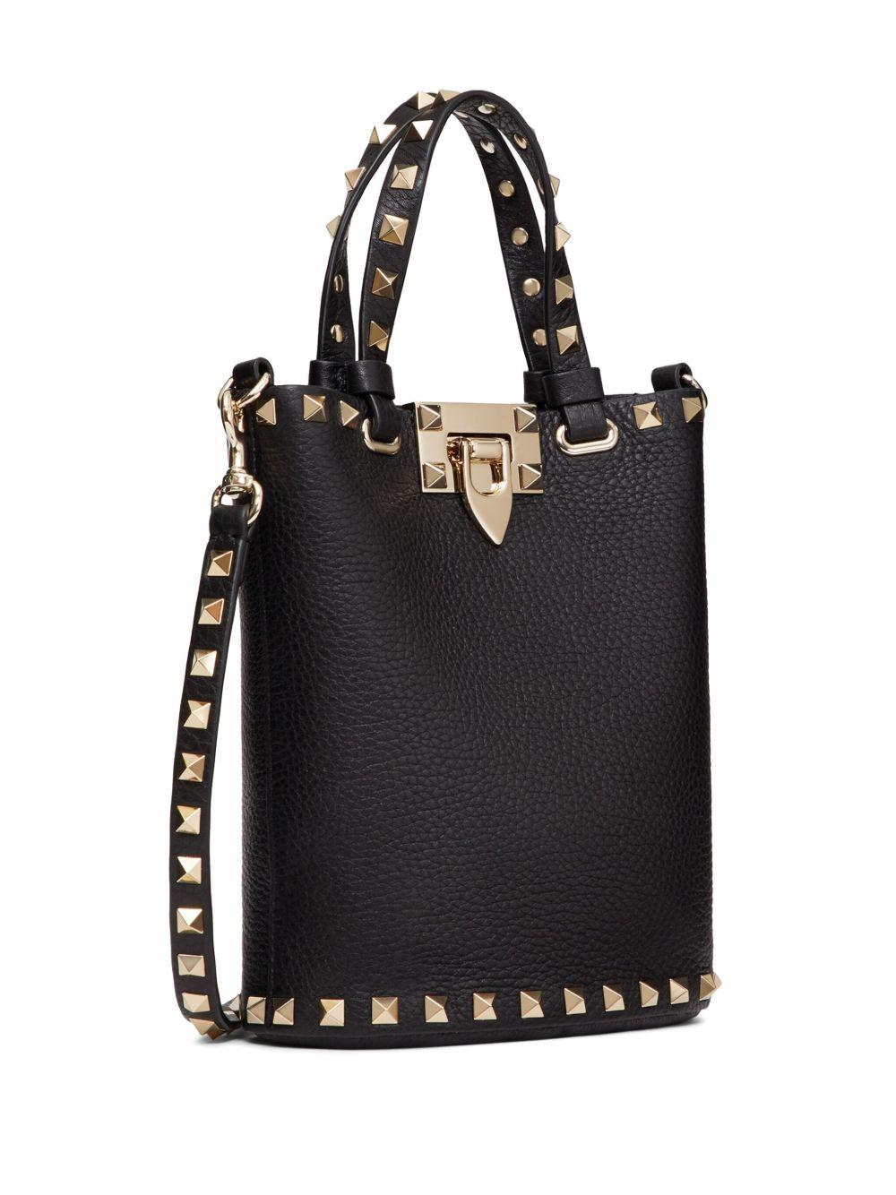 Rockstud leather crossbody bag Product Image
