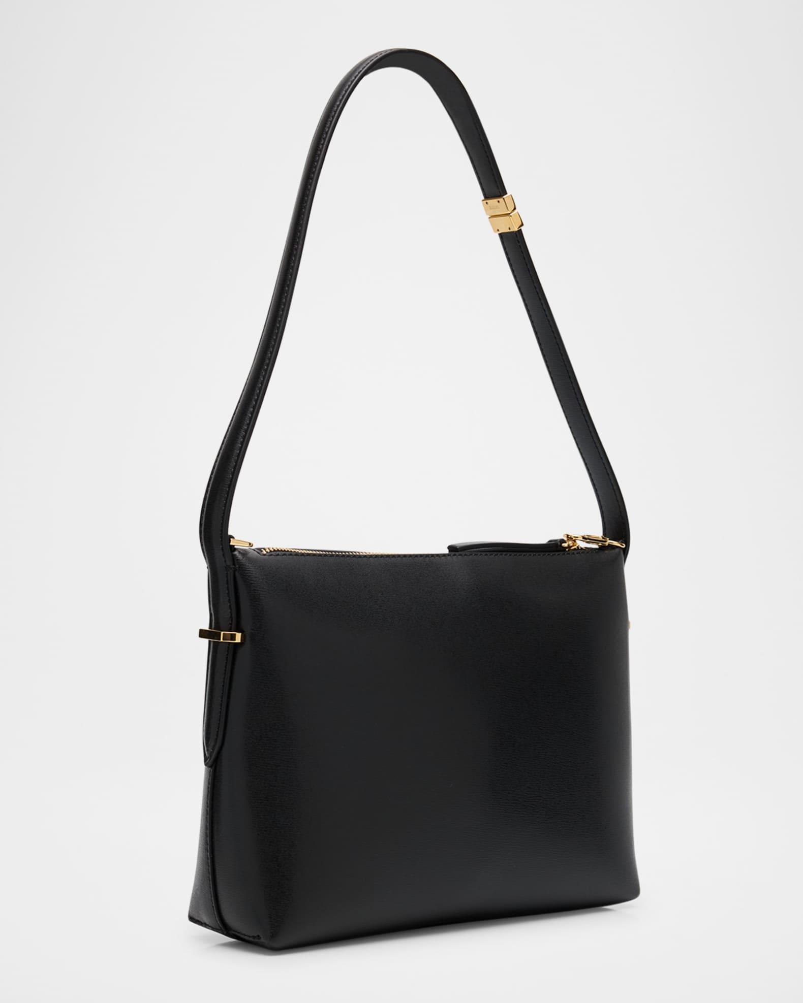 Bevel Leather Wristlet Bag Product Image