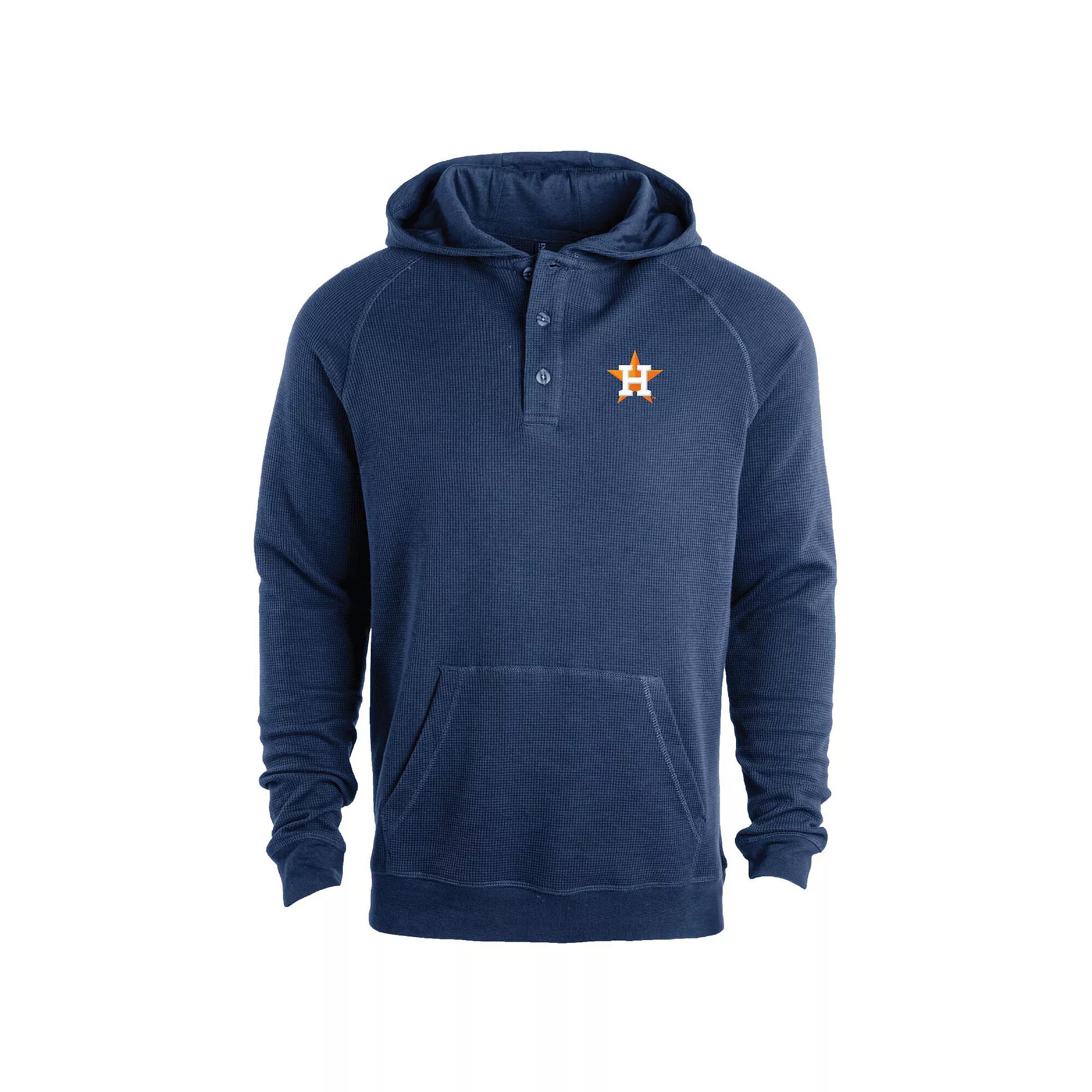 Men's Dunbrooke  Navy Houston Astros Montana Lightweight Raglan Pullover Hoodie, Size: XL, Blue Product Image