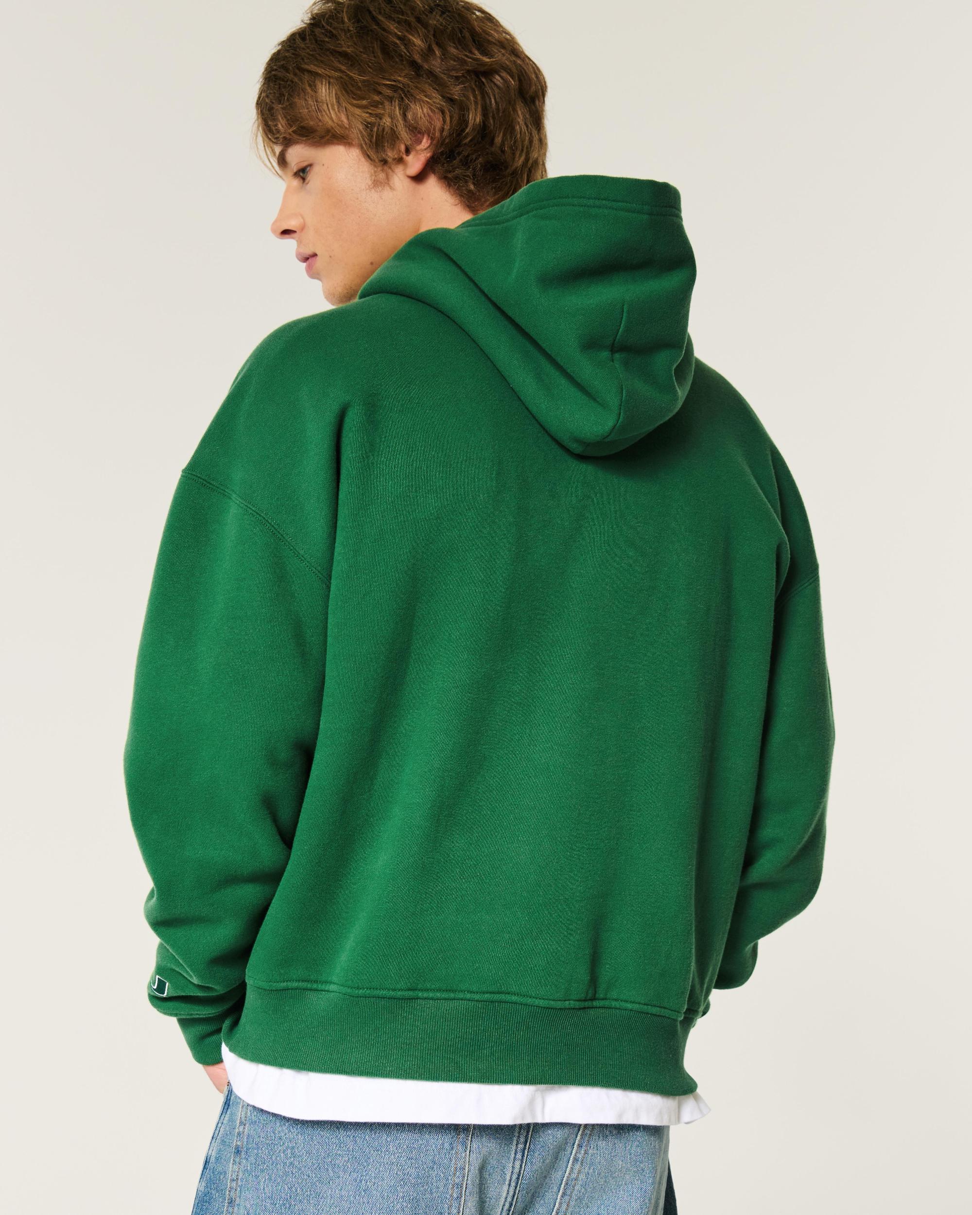 Boxy UConn Graphic Hoodie Product Image