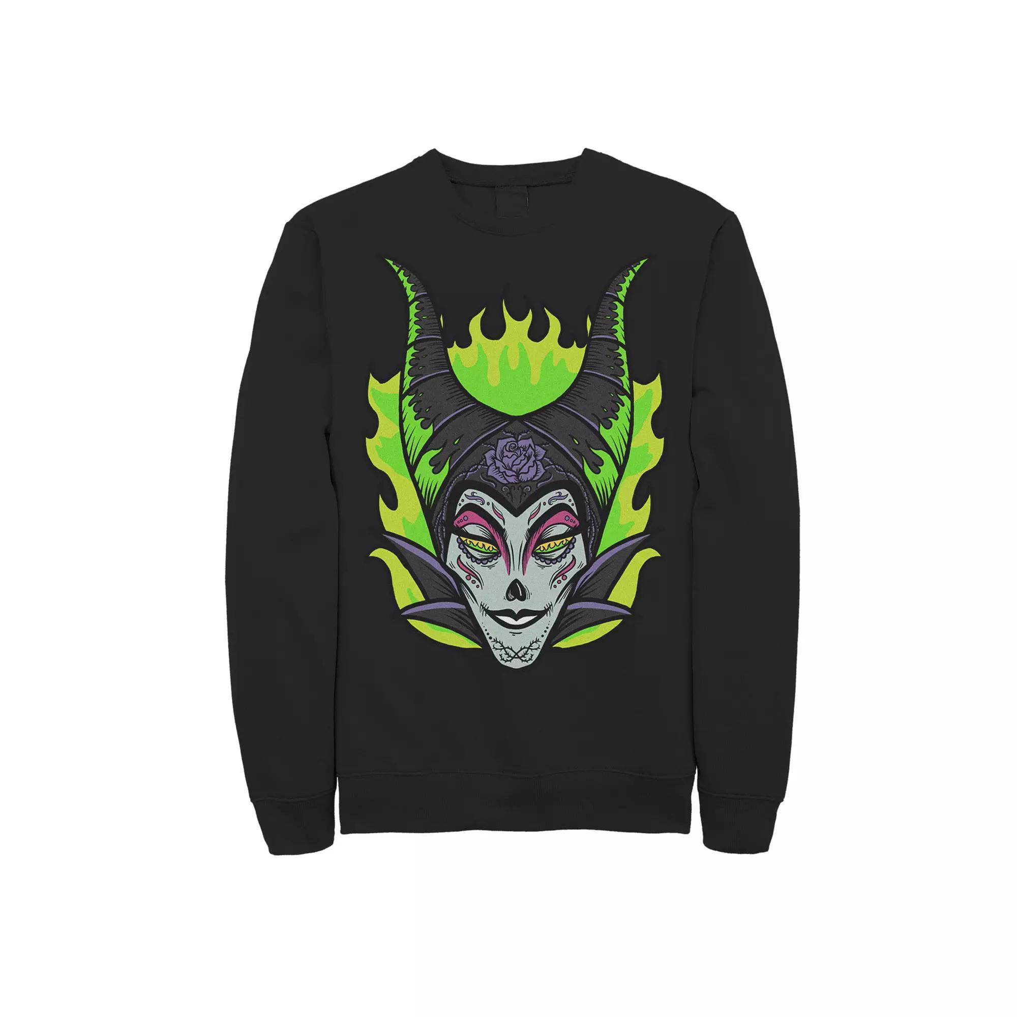 Disney's Sleeping Beauty Maleficent Men's Sugar Skull Sweatshirt,  Product Image