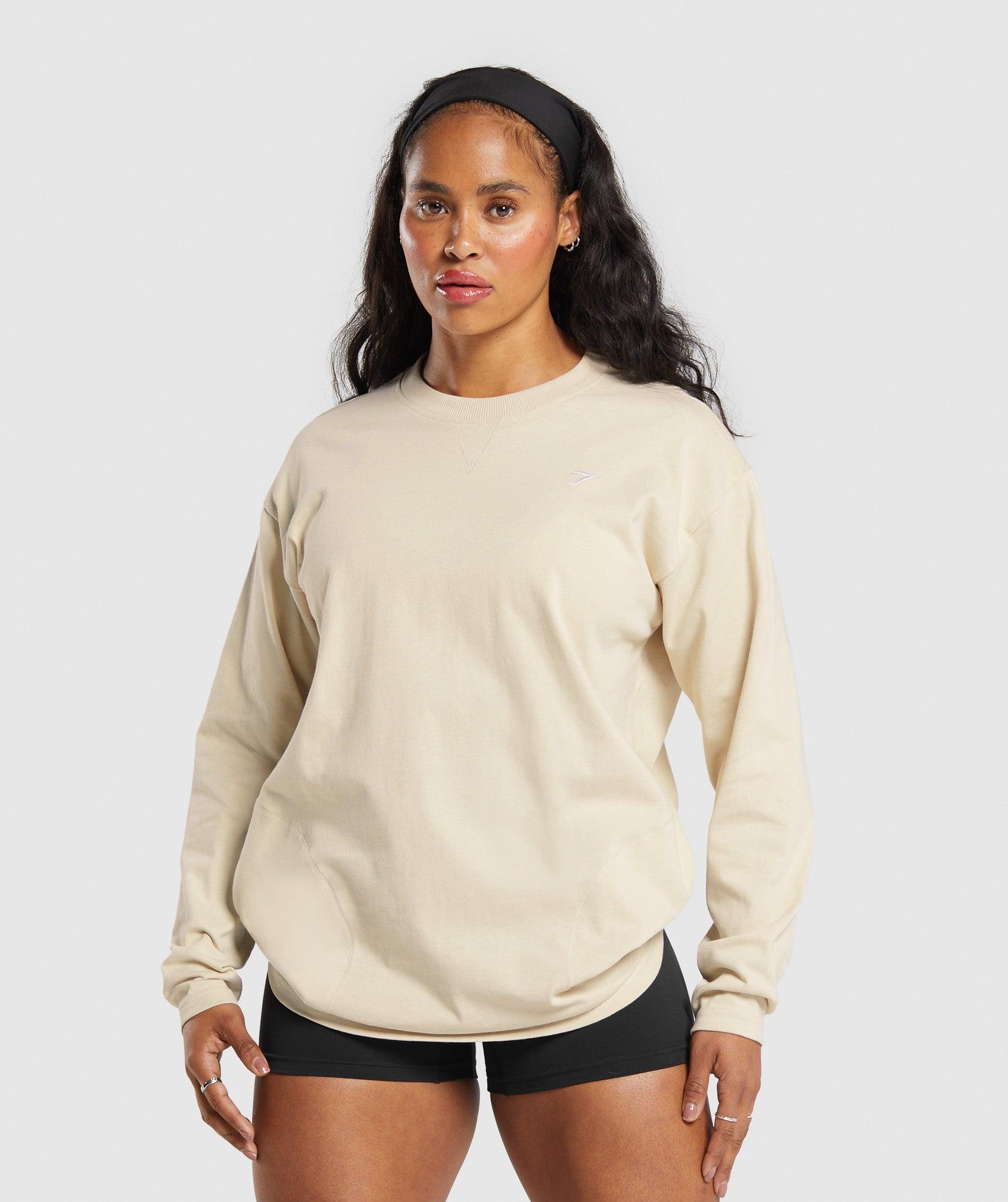 Heavyweight Cotton Long Sleeve Top Product Image